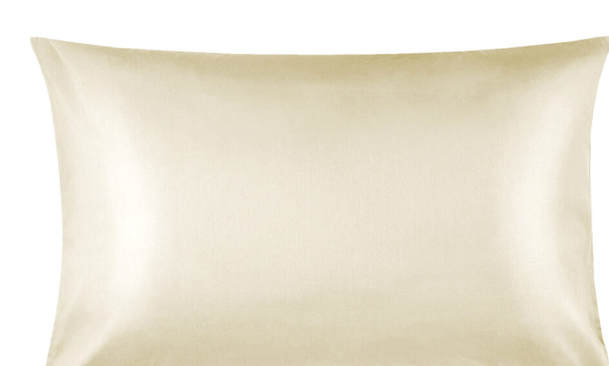 Ivory King Size Satin Pillow Case