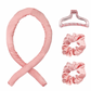 Pink Heatless Hair Curler Set